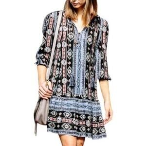 Anthropologie Holding Horses Mini Dress Womens Small Boho Chic Southwestern